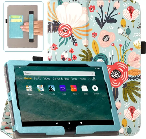 ACdream Funda para tablet Fire HD 8 y 8 Plus (12ª generación/10ª generación, versión 2022/2020), funda de cuero tipo folio, soporte plegable, Z -