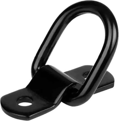 Miniatura 2 de Anclajes de amarre de anillo en D resistentes, paquete de 12, capacidad de 2400 libras, anillos de amarre de remolque de 1/4 de pulgada