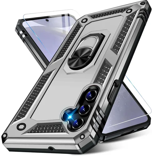 Miniatura 11 de Vaki Funda para Samsung Galaxy S22 5G con protector de pantalla integrado de grado militar, cubierta dura y resistente, funda resistente para Galaxy