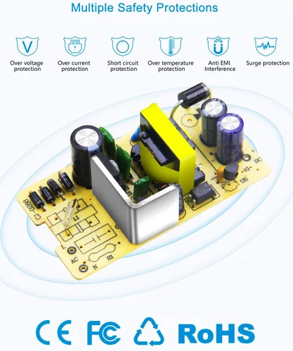 Miniatura 5 de ALITOVE Fuente de alimentación de 12 V CC 12 voltios 3A 36 W adaptador de corriente 100 ~ 240 V CA a CC 12 V convertidor 3Amp 2.5A 2A AC/DC
