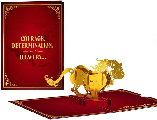 Lovepop Everyday Harry Potter™ Gryffindor™ House Pride Pop-Up Card for Her and Him - 3D Greeting Cards for Boys, Girls, Men, Women - 5" x 7" Card -