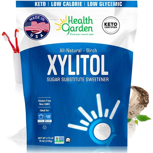 Miniatura 11 de Health Garden Edulcorante de xilitol de abedul, 50 paquetes – Sustituto de azúcar de xilitol 100% derivado de abedul para hornear y café, reemplazo