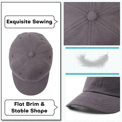 Miniatura 22 de Peecabe Gorra de béisbol para niños pequeños, unisex, de algodón, ajustable, para bebés, niños, gorra de béisbol para niñas de 1 a 5 años