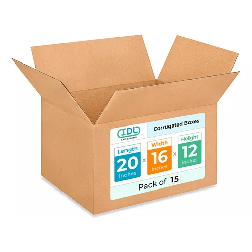 Miniatura 179 de IDL Packaging Paquete de 5 cajas de envío altas de 8 x 8 x 48 pulgadas, extra resistentes de 200 libras frente a caja regular, cajas de mudanza