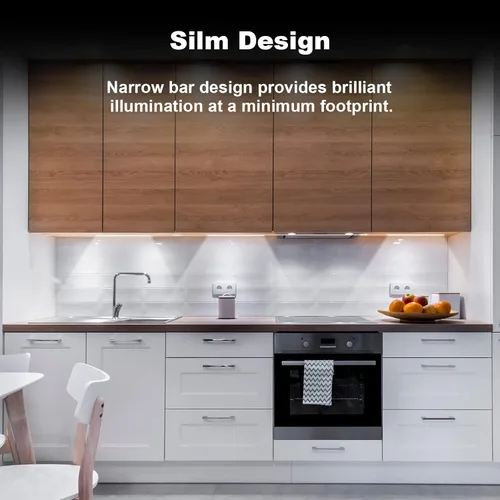 Miniatura 3 de Luces bajo encimera para cocina, 3 paquetes x 12 pulgadas de iluminación LED regulable bajo gabinete, blanco frío 6000K, luces bajo gabinete