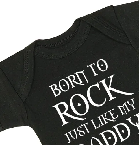 Miniatura 3 de Babyprem Body de bebé nacido a la roca como papá ropa recién nacido - 12 meses