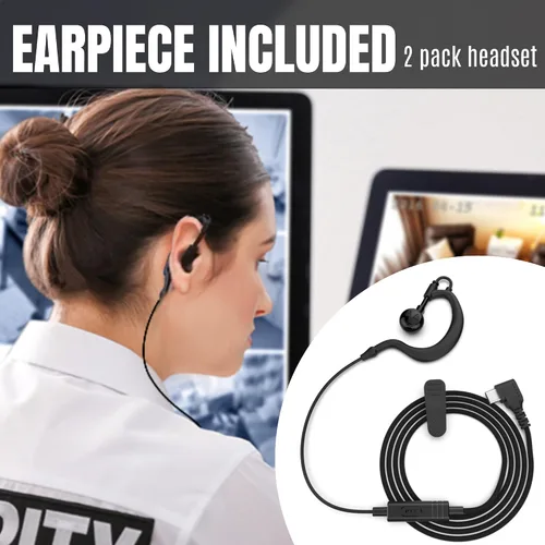 Miniatura 5 de KETELESE T3G Walkie Talkies resistentes para adultos, radio de 2 vías impermeable IP67 de largo alcance, con auricular y micrófono, base de carga