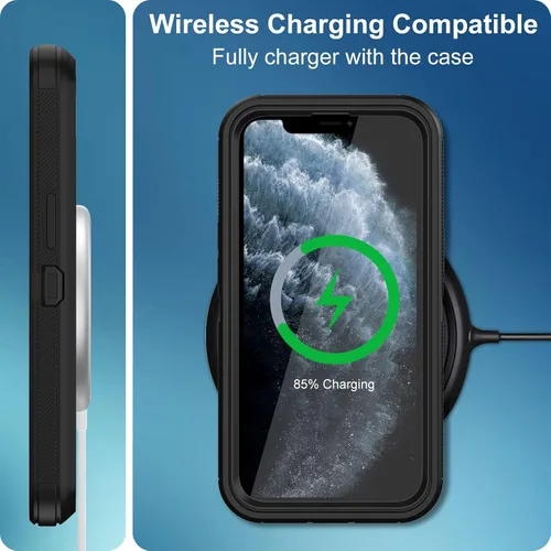 Miniatura 6 de Funda para iPhone 11 Pro Max, con protector de pantalla integrado, protección contra caídas, cuerpo completo, resistente a prueba de golpes, a