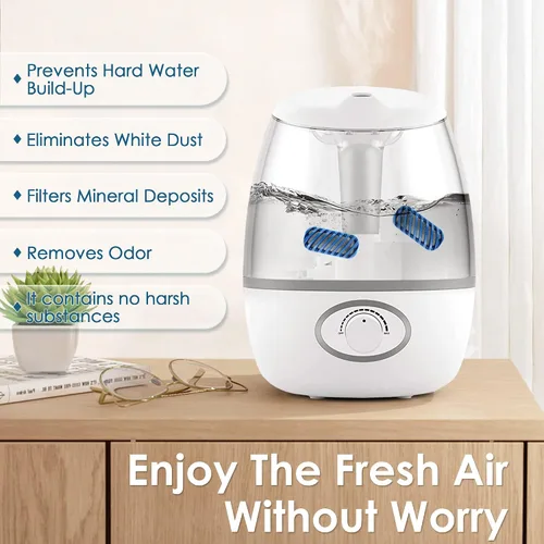 Miniatura 7 de Cartucho de desmineralización para humidificador 20X compatible con la mayoría de humidificadores, repuesto para limpiador de tanque