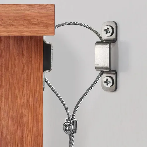 TUPSKY - Anclajes para muebles, dispositivo de prevención de muebles que se caen, kit anti puntas para bebés (5 pares)