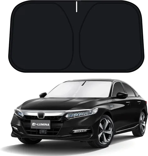 Miniatura 9 de D-Lumina Parasol para parabrisas Dodge RAM 1500 2019-2024 2025, parasol para ventana delantera, protector de visera para RAM 1500 CrewCab, camioneta