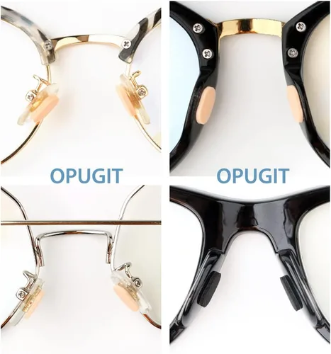 Miniatura 7 de OPUGIT Almohadillas de nariz de espuma suave, antideslizantes, 16 pares para anteojos, lentes de sol, 0.039 pulgadas, color de piel Color Piel