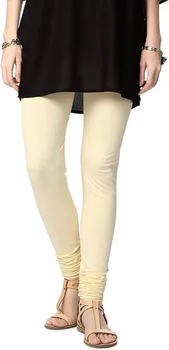 Miniatura 25 de ladyline Leggings Churidar elásticos de algodón para mujer Extra largos de longitud completa de cintura alta Talla regular y grande Pantalones