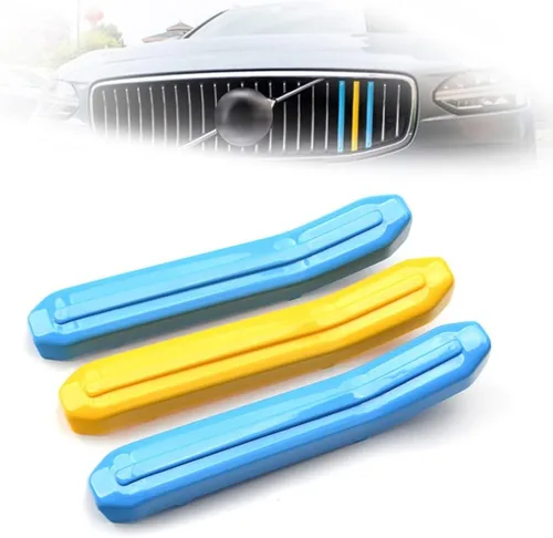Miniatura 4 de ontto Apto para Volvo S60 2020 2021 Insertos de Rejilla Tiras Molduras Riñón Delantero Tira Decorativa Rejillas Color A