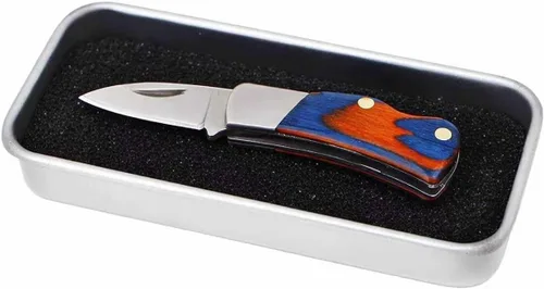 Miniatura 2 de Colección de cuchillos de bolsillo en miniatura, herramienta multifunción pequeña EDC (plegado colorido)