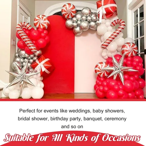 Miniatura 7 de Cubierta de arco de boda ajustable de elastano de 7.2 pies, cubierta de fondo de arco rojo con parte superior redonda para boda, fiesta