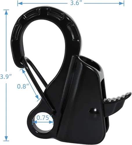Miniatura 5 de Gancho de anclaje para barco, fácil de usar, sistema de anclaje sin nudos con liberación rápida, clips de gancho de anclaje de barco de acero
