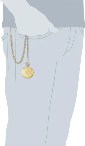 Miniatura 4 de Charles Hubert 3841-GR Reloj de bolsillo mecánico chapado en oro, Multi, Mecánico