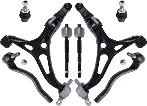 Miniatura 196 de Detroit Axle - Kit de brazos de control de extremo delantero de 8 piezas para Dodge Dakota 00-04, Durango 00-03, 4 brazos de control superior e