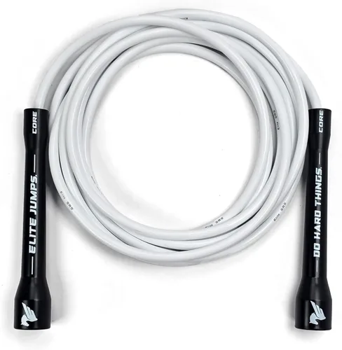 Elite Jumps - Cuerda de saltar ajustable – Cuerda de entrenamiento de PVC de 0.236 pulgadas para fitness y cardio, cuerda de saltar para interiores