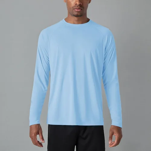 Miniatura 128 de MAGCOMSEN Camisas de manga larga para hombre, protección solar UPF 50+, camisetas atléticas para senderismo, correr, entrenamiento, protección