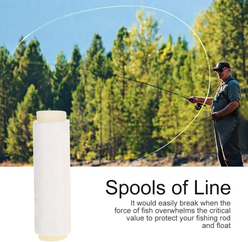 Miniatura 4 de VGEBY 4 unids Nylon Pesca Line, 0.006 in Suave de Alta Resistencia Perlas Hilo Mar Pesca Aparejos Accesorio 656.2 ft para Línea Negra