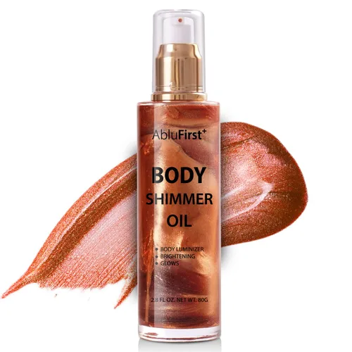 Miniatura 8 de Shimmer - Aceite corporal de verano con purpurina hidratante de luz brillante, no pegajoso, iluminador corporal de verano suave