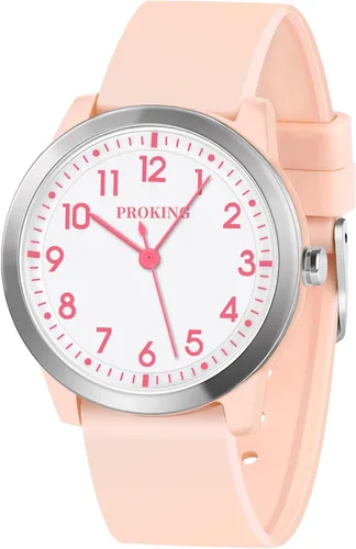 Miniatura 2 de Reloj analógico para niños y niñas, niños y adolescentes, de 5 a 18 años, tiempo de aprendizaje y fácil de leer, reloj de pulsera minimalista