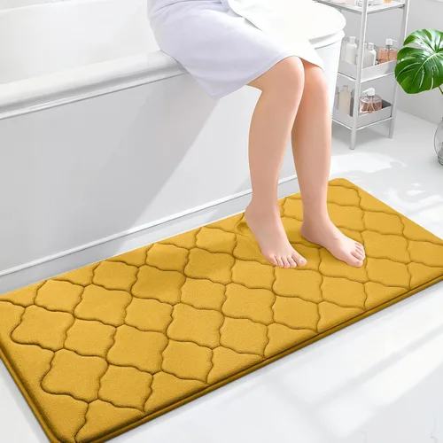 Miniatura 326 de OLANLY Alfombra de Baño de Espuma Viscoelástica de 24 x 16 pulgadas, Ultra Suave y Absorbente, Alfombras de Baño Antideslizantes, Cómodas, Lavables