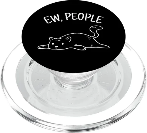 Ew People Gato Gatos Meow Kitty Lovers Hate People Gift PopSockets MagSafe PopGrip para iPhone