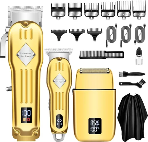 Miniatura 10 de SUNNOW Cortapelos Profesional Inalámbrico para Hombres, Afeitadoras Eléctricas de Lámina y Kit Recortador de Barba y Cabello, Máquinas de Corte