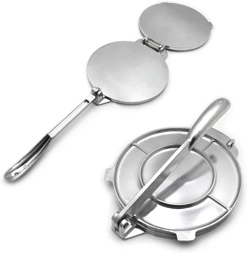 Miniatura 7 de Prensa de tortilla de aluminio 6" de ancho 10" Mango Maquina para hacer tortillas [P/N: US-ET-COOK005-16-SR]