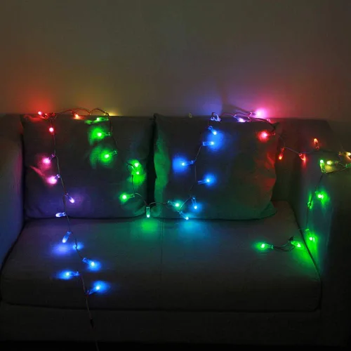 Miniatura 7 de ALITOVE WS2811 - Tira de luces LED de píxeles de 12 V, control de aplicación Bluetooth, 23 pies, 100 LED direccionables de color de ensueño, píxeles
