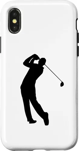 Miniatura 5 de iPhone 12 mini jugador de golf golfista con club de golf caso deportivo