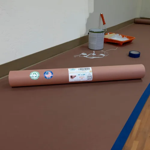 Miniatura 15 de Película protectora de alfombra de 24 pulgadas x 200 pies, 3 mil (400 pies cuadrados) - Protección de alfombras autoadhesiva hecha en Estados Unidos