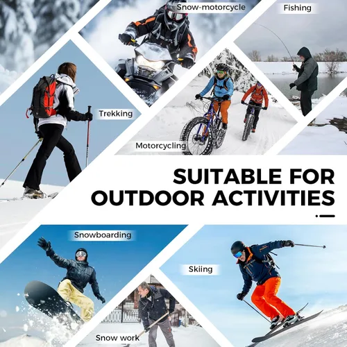 Miniatura 7 de ZENUTA Waterproof Winter Gloves Men, Windproof Snow Ski Gloves, Breathable Warm Thermal Gloves for Women, 5-Finger Touchscreen Gloves for Driving