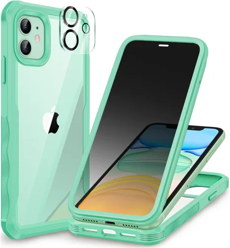 Miniatura 43 de CENHUFO Funda de privacidad para iPhone 11 Pro, funda de cuerpo completo con protector de pantalla de privacidad de vidrio templado 9H integrado
