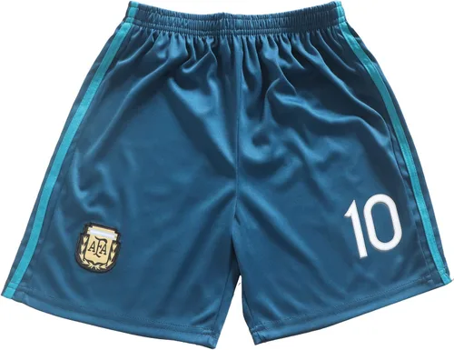Miniatura 5 de BIRDBOX 2021 Argentina Away Dark Blue #10 Lionel Messi - Conjunto de camiseta y pantalones cortos de fútbol para niños, tallas juveniles