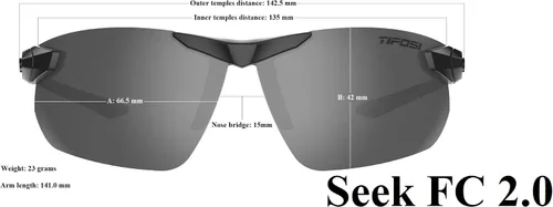 Miniatura 2 de Tifosi Seek FC 2.0 - Gafas de sol deportivas para hombre y mujer, ideales para ciclismo, golf, senderismo, correr, tenis y pickleball