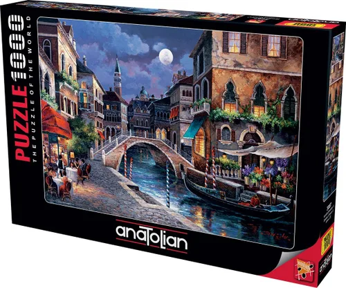 Miniatura 2 de Anatolian Puzzle - Calles de Venecia II, Rompecabezas de 1000 piezas, #3087