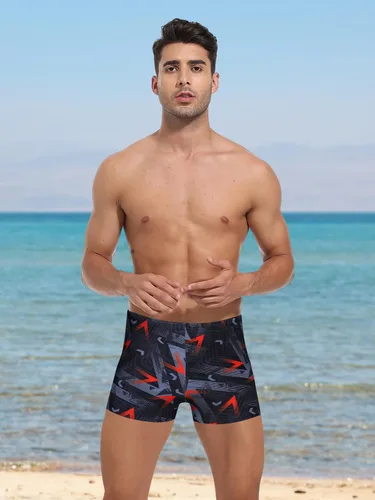 Miniatura 4 de K898 Men's Square Leg Swimming Jammer Shorts UPF50+,Men Swimsuit Swim Jammers Fabric Shape Retention