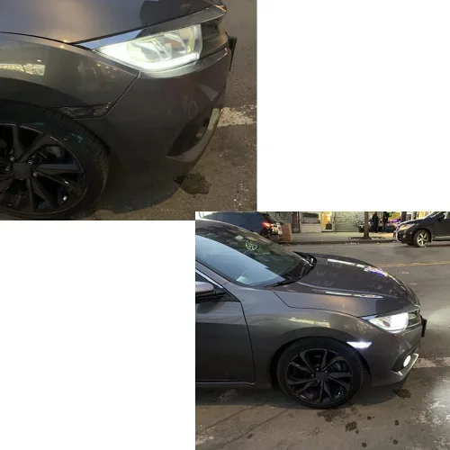 Miniatura 9 de 2 unids JDM llevó la luz de marcador lateral para Hon'da Civic Sedán/Coupe/Hatchback 2016 en adelante lente ahumada luces de señal de giro Lente