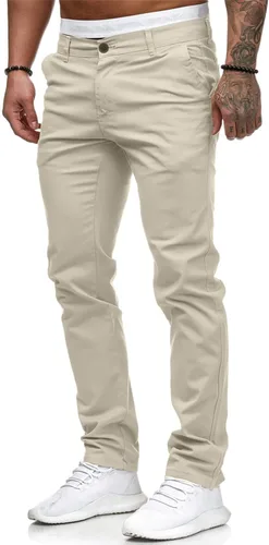 Miniatura 2 de HUNGSON Jeans ajustados casuales para hombre, con teñido elástico, recto, a la moda