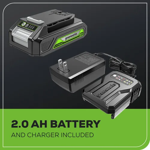 Miniatura 9 de Greenworks 24V - Multiherramienta inalámbrica, herramienta oscilante para cortar/clavar/raspar/lijar con control de 6 velocidades variables, batería