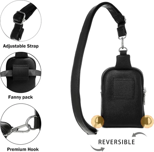 Miniatura 5 de INICAT - Bolso bandolera pequeño para mujer, hombre, adolescente y niñas, riñonera