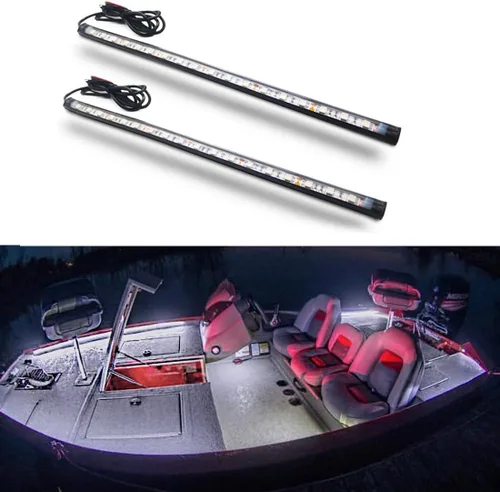 Miniatura 12 de Boaton Luces de navegación LED para barco marino, luces de pesca nocturna, sin taladrar, luces de arco para cubierta, luces de cortesía, luces