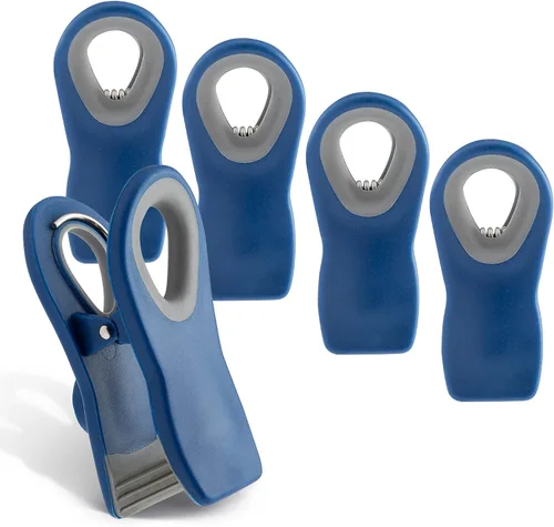Miniatura 33 de COOK WITH COLOR Clips para bolsas de chips con imán para almacenamiento de alimentos con agarre hermético para bolsas de pan, bolsas de aperitivos
