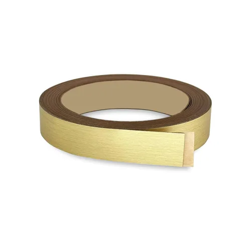 Miniatura 23 de Bandas de borde plateado cepillado de 1 pulgada x 25 pies – Adhesivo fuerte para despegar y pegar, fácil aplicación – Cinta de borde flexible