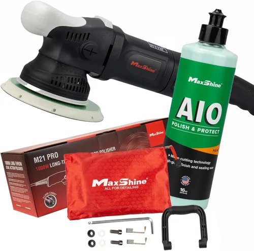 Miniatura 9 de Maxshine M21 Pro Pulidora de Doble Acción Lanzamiento de 21mm, Placa de Soporte de 6”, Motor de 1000W Velocidad Variable, Agarre Ergonómico