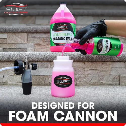 Miniatura 4 de Cera Espumable Swift Touchless (1 Galón) – Aplicación en Spray/Enjuague para Capa Protectora Hidrofóbica de Alto Brillo Para Cañón de Espuma
